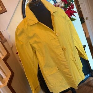 Old Navy Women's Yellow Trench Coat
